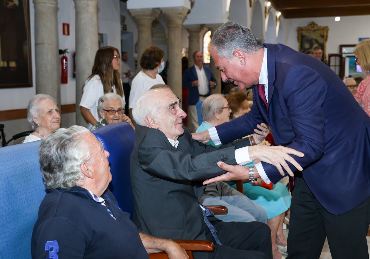 José Luis Sanz en la residencia San Juan de Dios