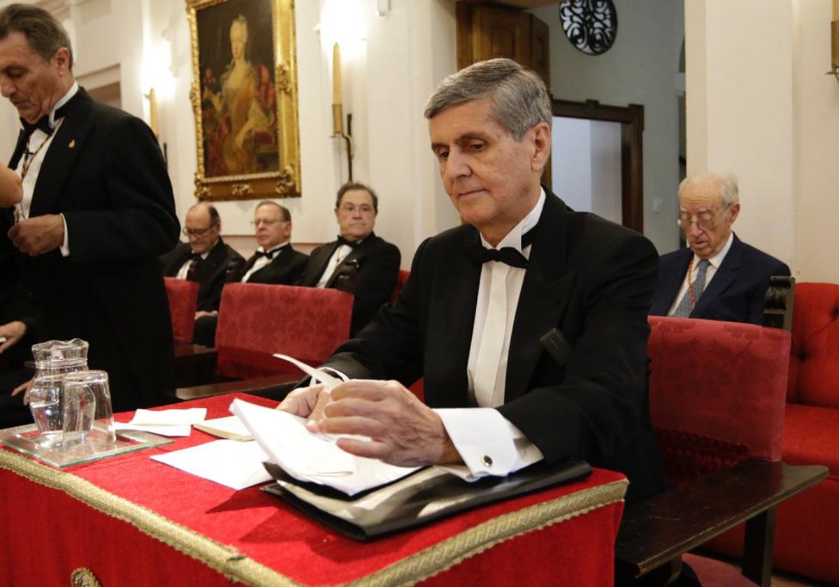 Pedro González Trevijano durante su discurso