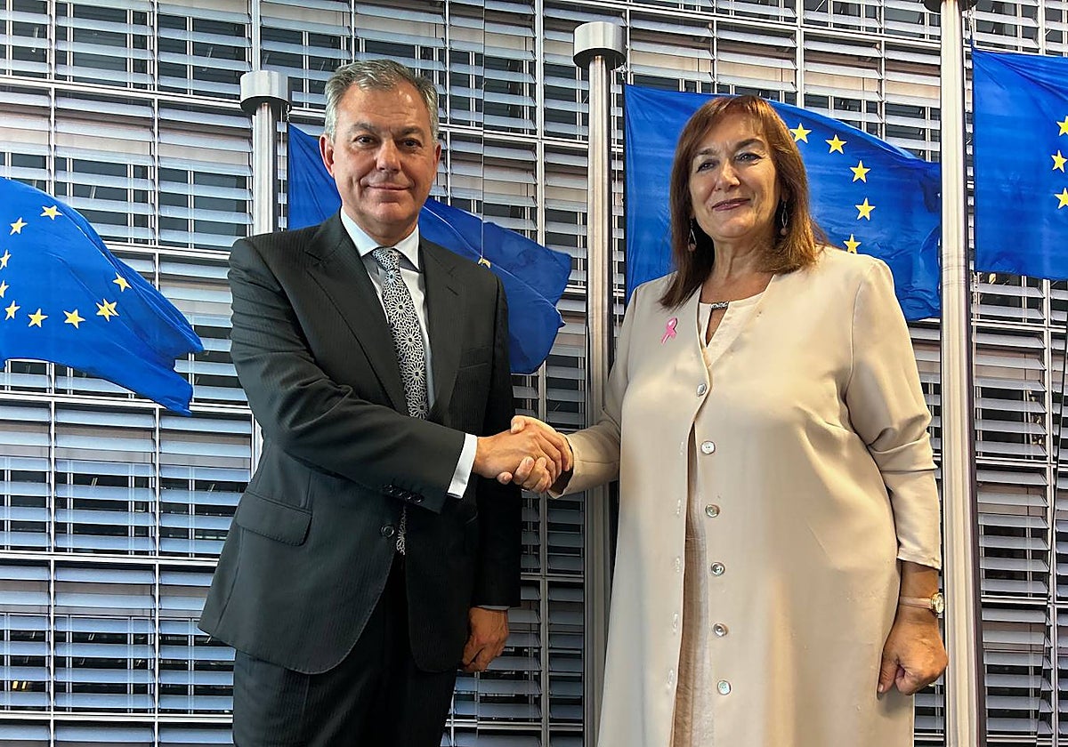José Luis Sanz se ha reunido con la vicepresidenta de la Comisión Europea