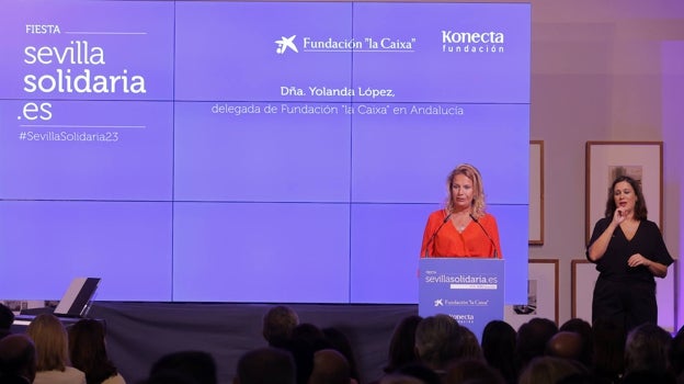 Yolanda López, delegada en Andalucía de Fundación La Caixa