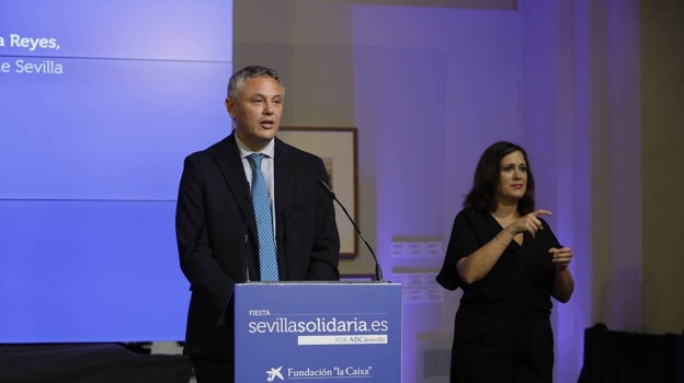 Alberto García Reyes, director de ABC de Sevilla, durante su intervención