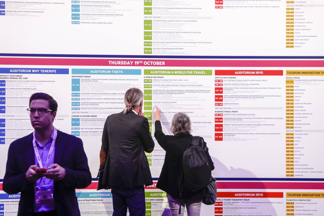 Las instalaciones de Fibes, en la inauguración del congreso internacional sobre el turismo que se celebra del 18 al 20 de octubre en Sevilla