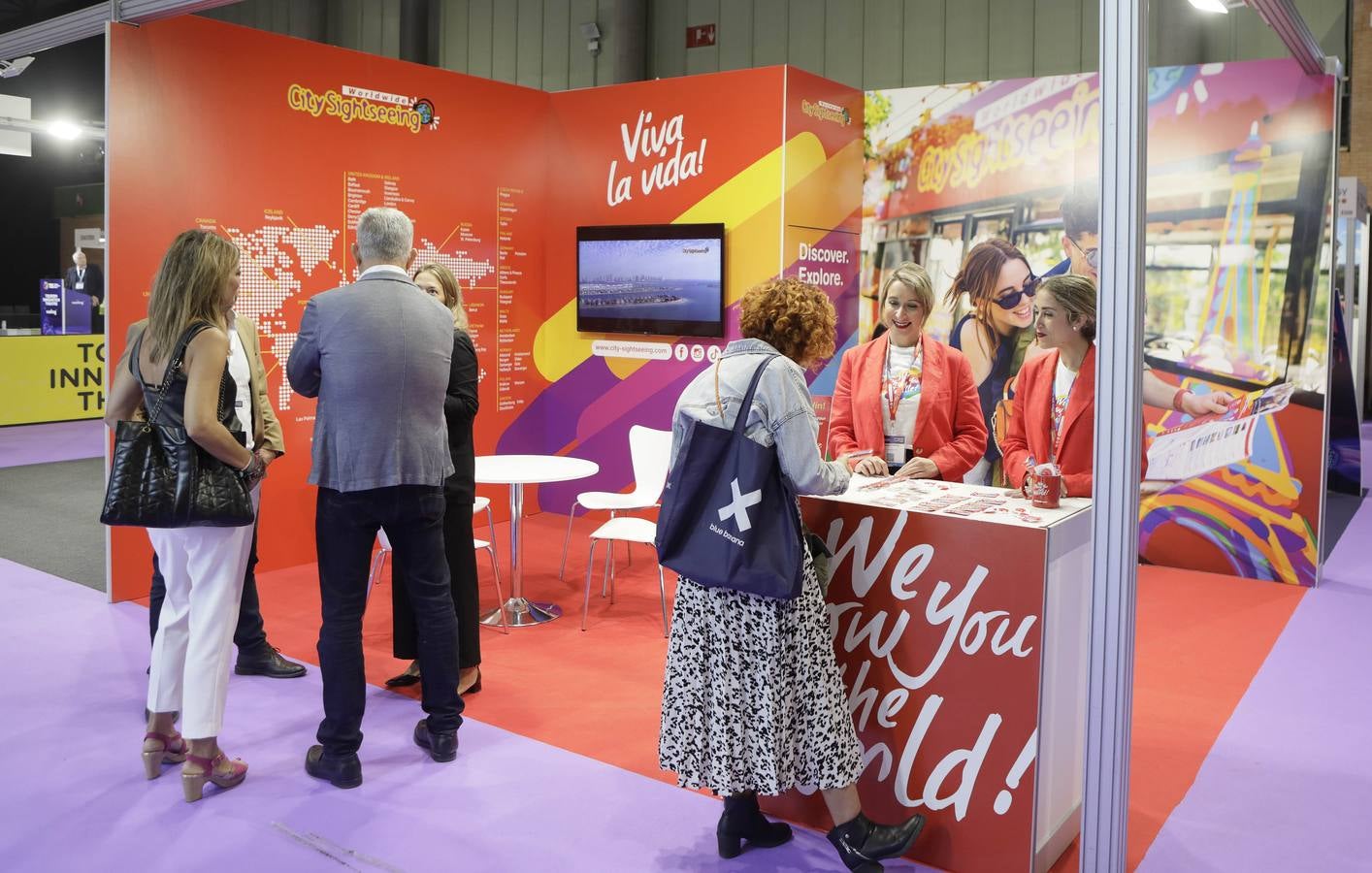 Las instalaciones de Fibes, en la inauguración del congreso internacional sobre el turismo que se celebra del 18 al 20 de octubre en Sevilla
