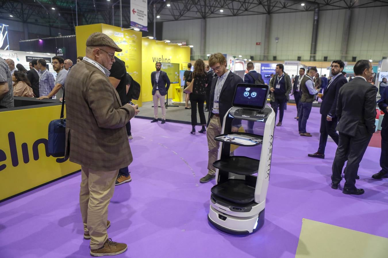 Las instalaciones de Fibes, en la inauguración del congreso internacional sobre el turismo que se celebra del 18 al 20 de octubre en Sevilla