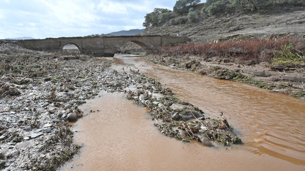 Escorrentías en el pantano de Aracena