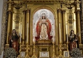 La Virgen de la Encarnación de la Cena, de nuevo, en su remozado retablo