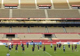 Las obras del estadio de la Cartuja de Sevilla para llegar a los 75.000 espectadores durarán ocho meses y comienzan «a la mayor brevedad»
