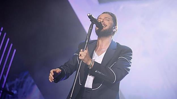 Manuel Carrasco en un concierto en Andalucía