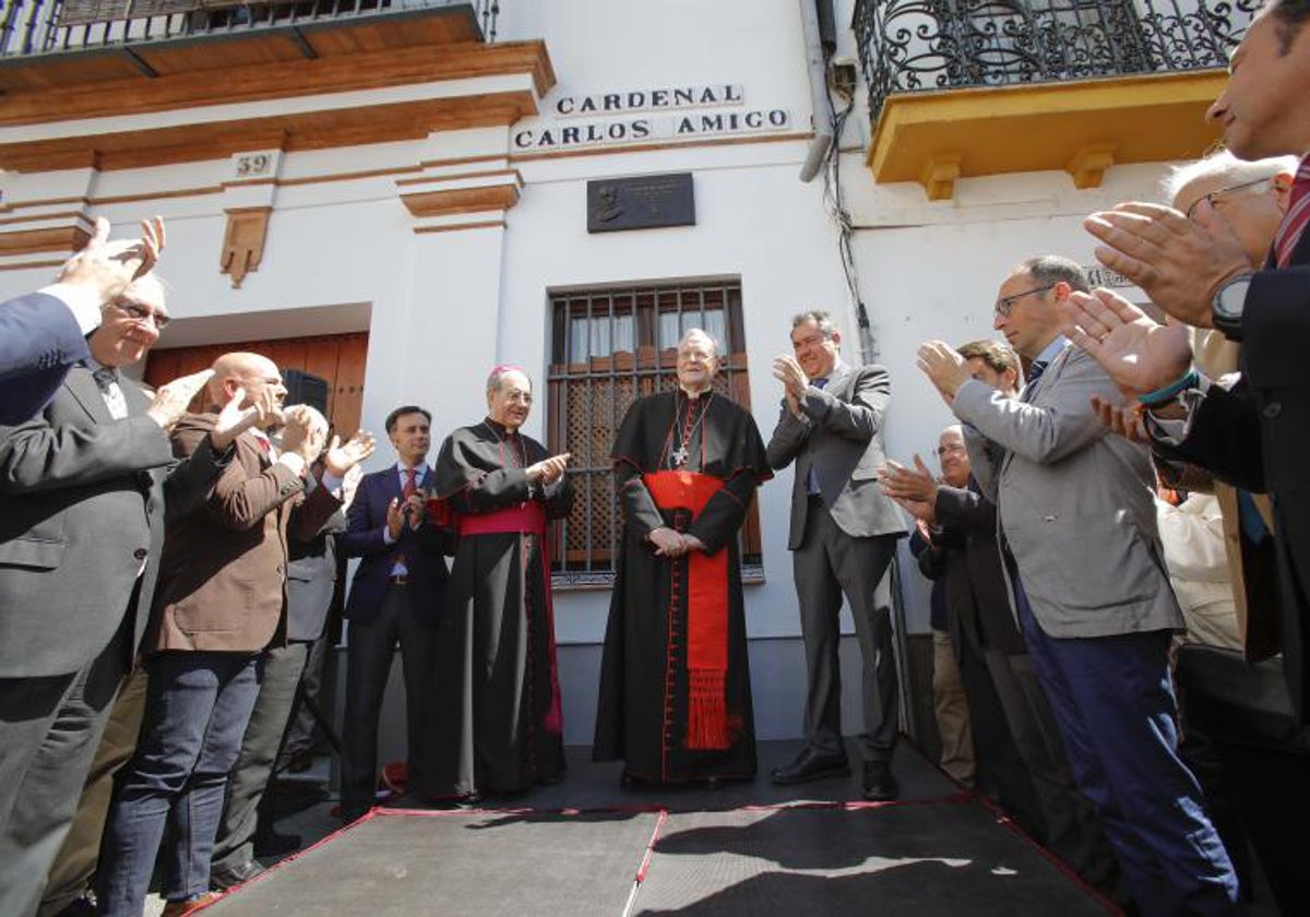 Inauguración de la calle Cardenal Carlos Amigo Vallejo