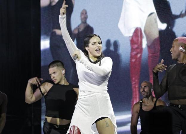 Rosalía, durante su concierto en Sevilla