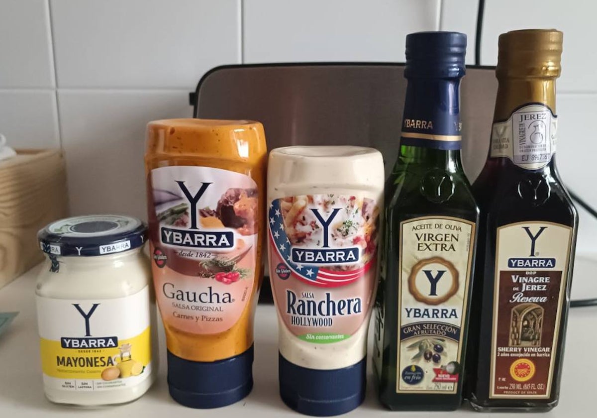 Productos de Ybarra en la cocina de un hogar
