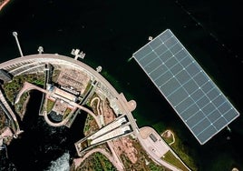 Un embalse de agua... y energía solar