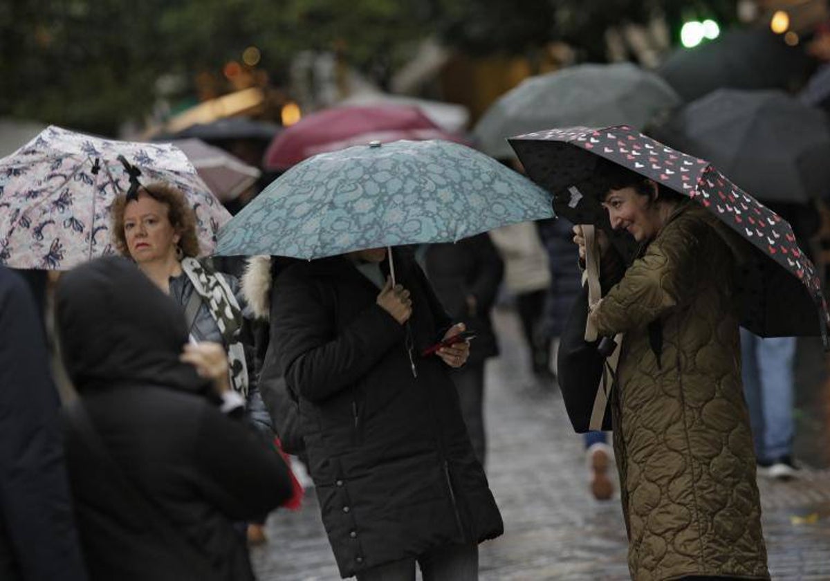 Lluvia y frío en Sevilla