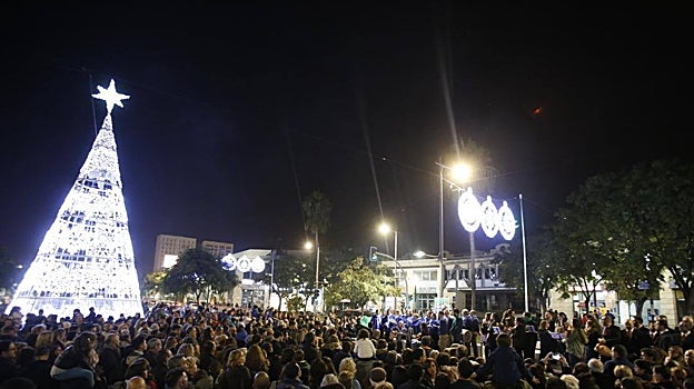 Inauguración de la iluminación navideña de Mairena de años anteriores
