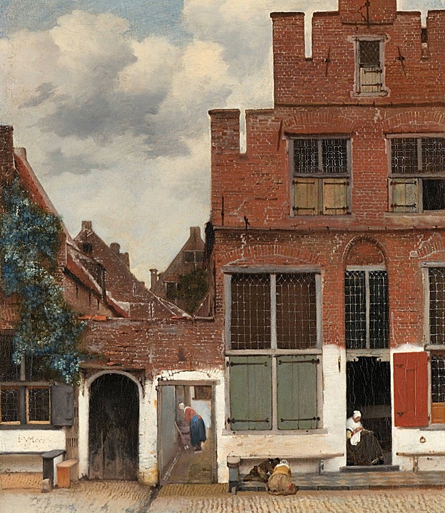 Johannes Vermeer. La callejuela. Hacia 1657-1658. Rijkmuseum. Ámsterdam. Wikimedia Commons