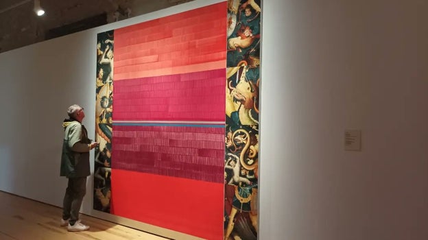 Una de las obras de la exposición 'De luz y sangre' de Juan Uslé en Cicus