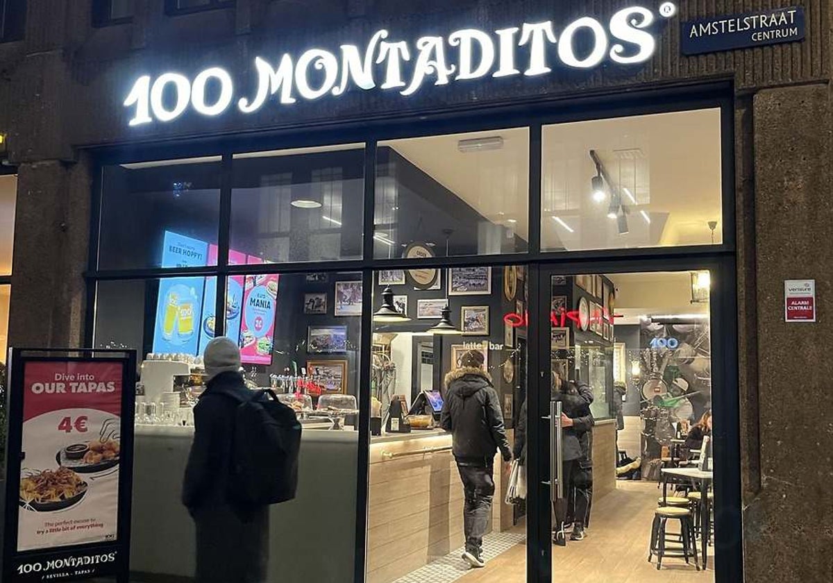 Imagen del local de los 100 Montaditos en Ámsterdam
