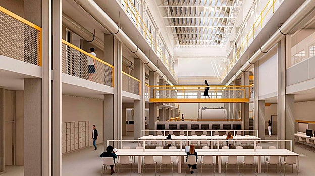 Proyecto de cómo quedará la central térmica de la UPO