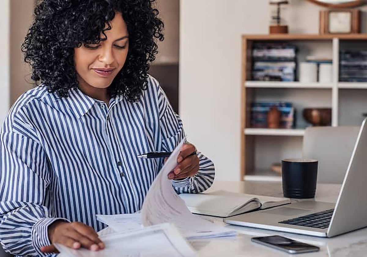 Imagen de archivo de una trabajadora autónoma