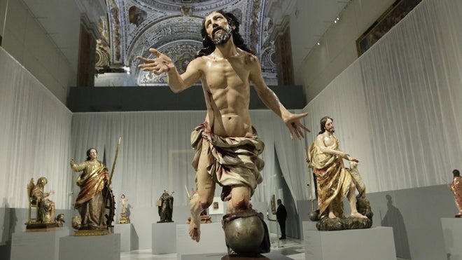 'Cristo del Perdón', obra de Pedro Roldán que se muestra en la exposición que le está dedicando el Museo de Bellas Artes