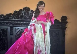 El detalle de Marta Flich en las campanadas de Mediaset en Sevilla: vestido flamenco y mantón de manila