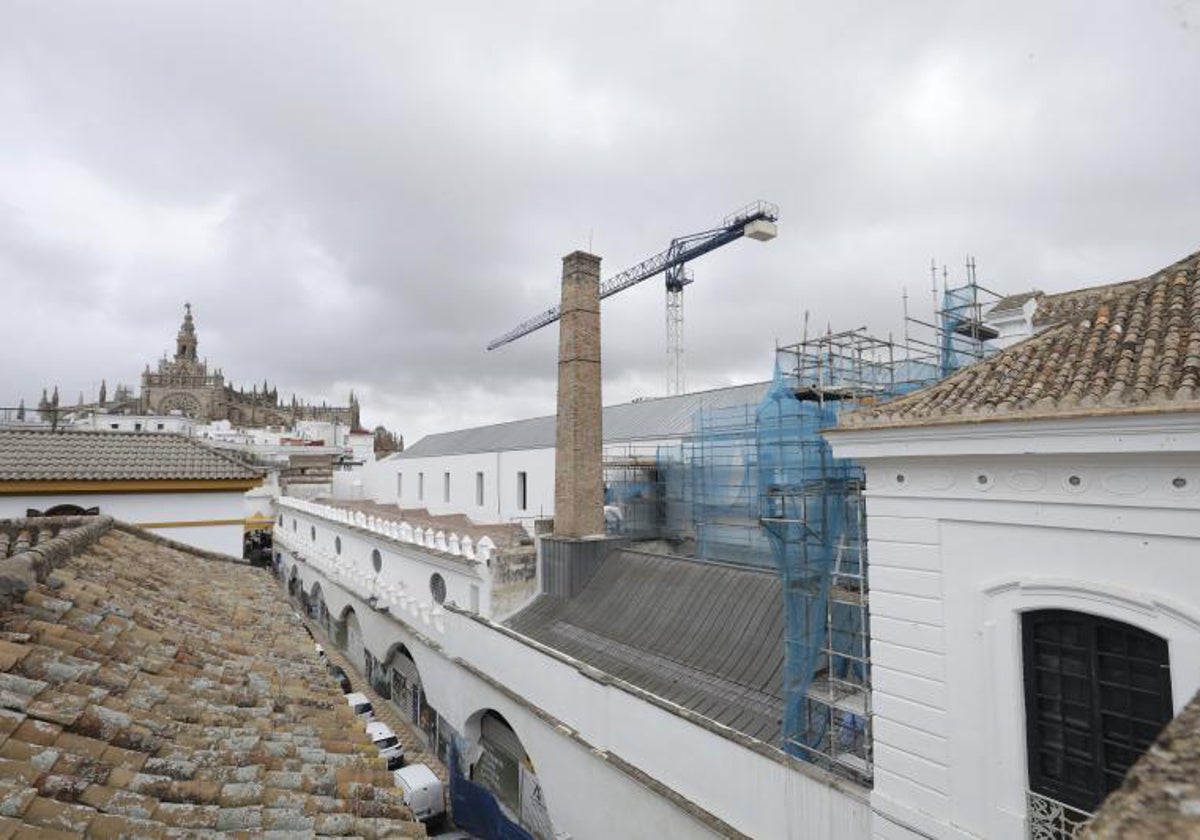 Aspecto que presentan las obras de las Atarazanas