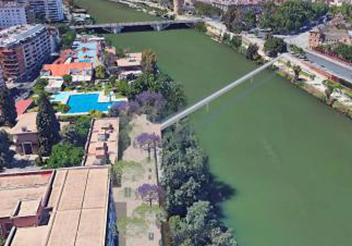 Recreación de la pasarela