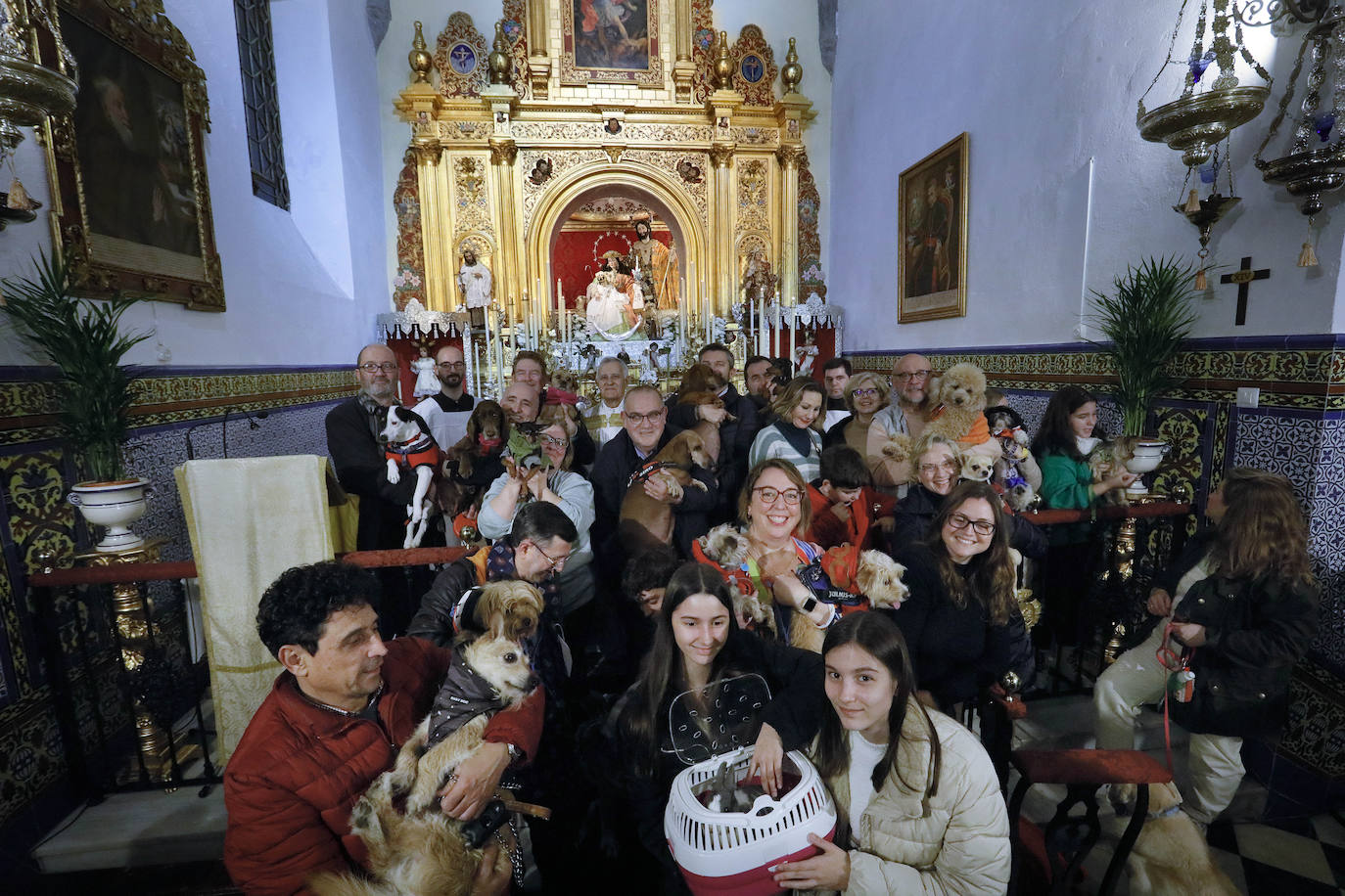 La Pastora de Santa Marina acoge la tradicional bendición de animales por San Antón