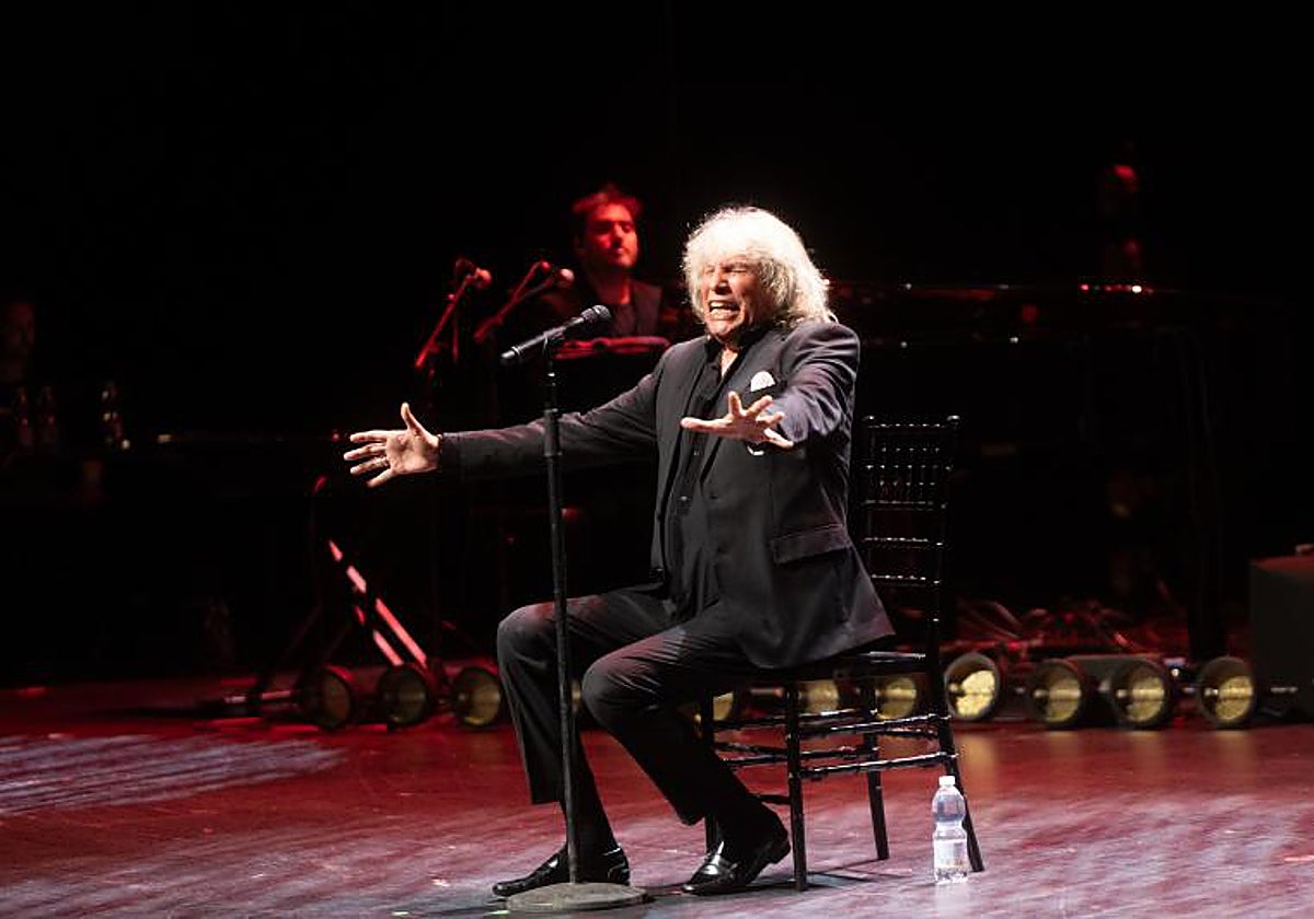 José Mercé, durante una reciente actuación en Sevilla