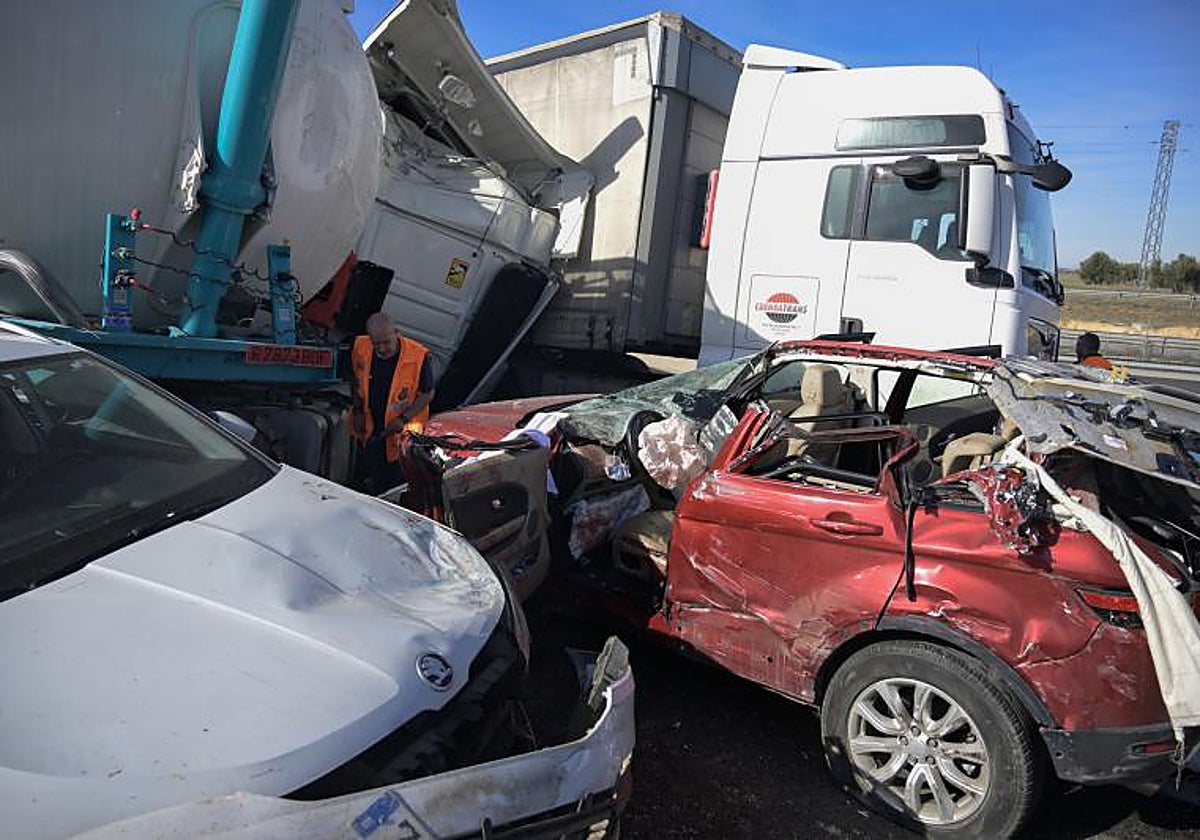 Imágenes del accidente donde falleció la familia de Morón