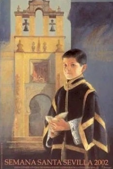 Cartel de la Semana Santa de Sevilla de 2002