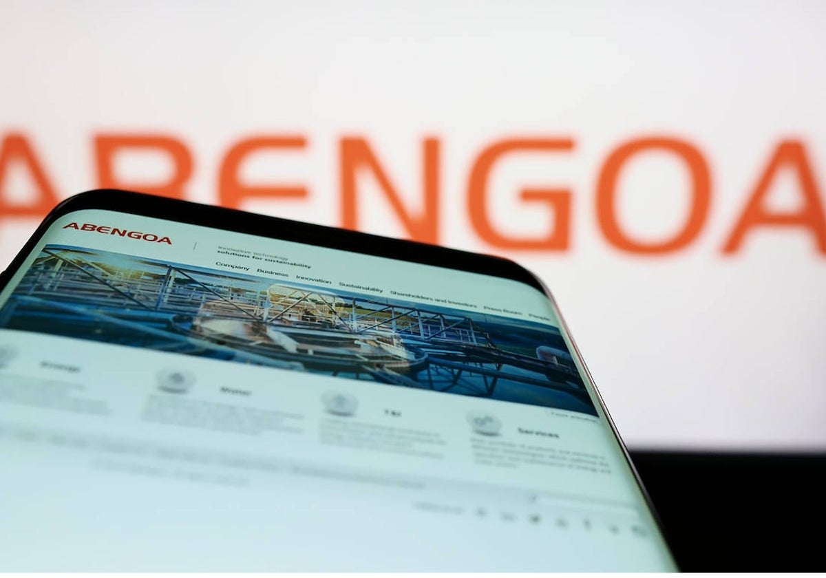 Búsqueda de Abengoa en un teléfono móvil