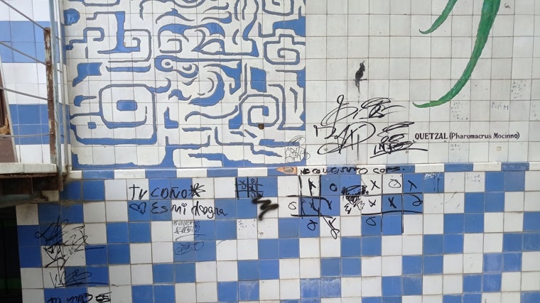 Detalle de las pintadas
