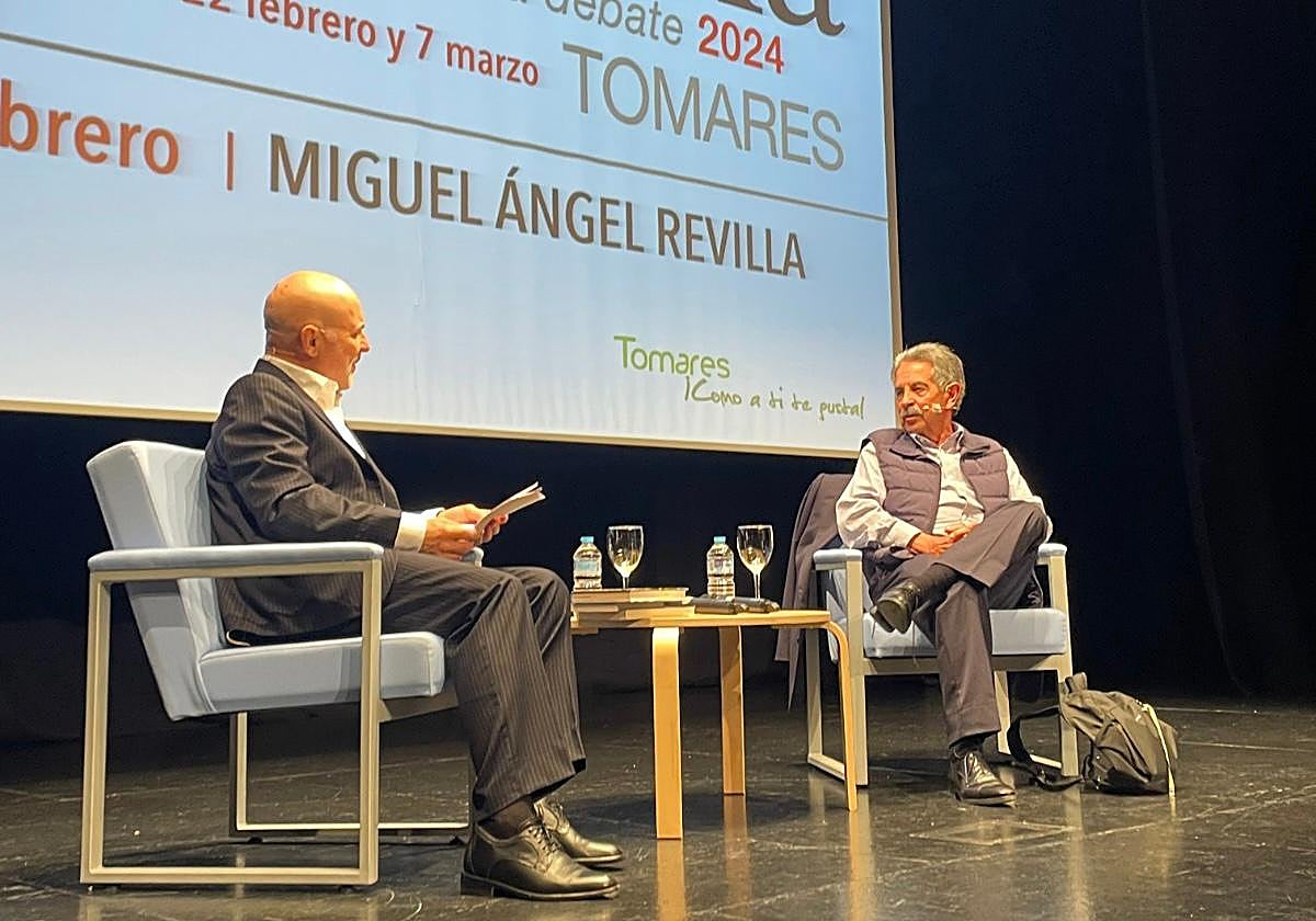El periodista Jesús Vigorra con Miguel Ángel Revilla,