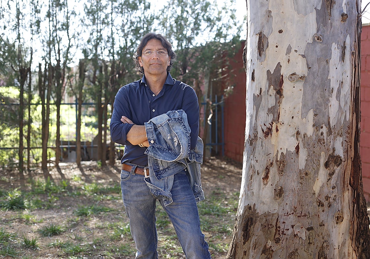 Raúl Gómez Ferrete, en el colegio Ibarburu, en Dos Hermanas