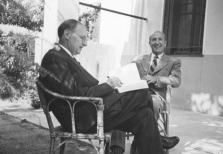 Jorge Guillén y Vicente Aleixandre en Velintonia