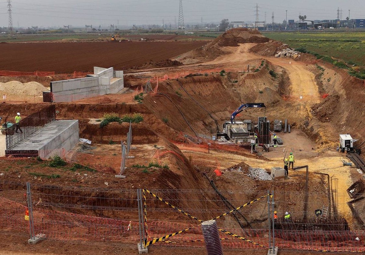 Estado actual de las obras del ramal técnico del tramo norte de la línea 3 del metro