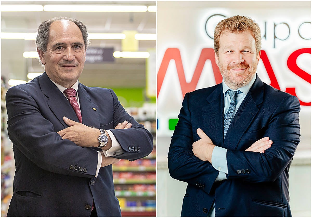 Vicente Martín, presidente del grupo MAS, y Jerónimo Martín, CEO de la empresa y segunda generación familiar
