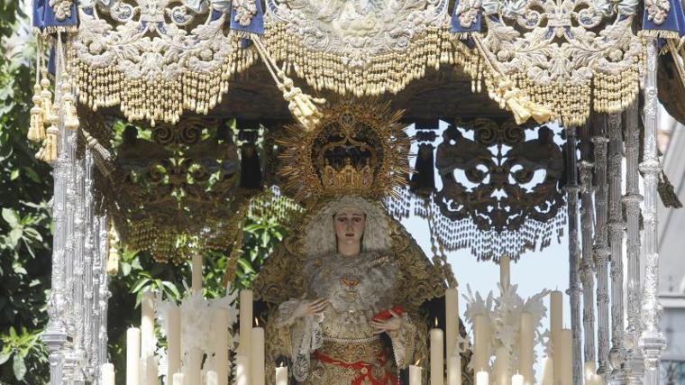 El palio de la Virgen de la Palma saldrá restaurado