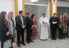Inauguración del centro de duchas de la Orden de Malta