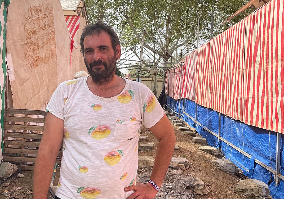 Jacob García, el «okupa» de la Feria de Sevilla