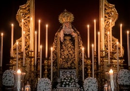 La Virgen de los Dolores de las Penas, el último altar montado antes de la Semana Santa