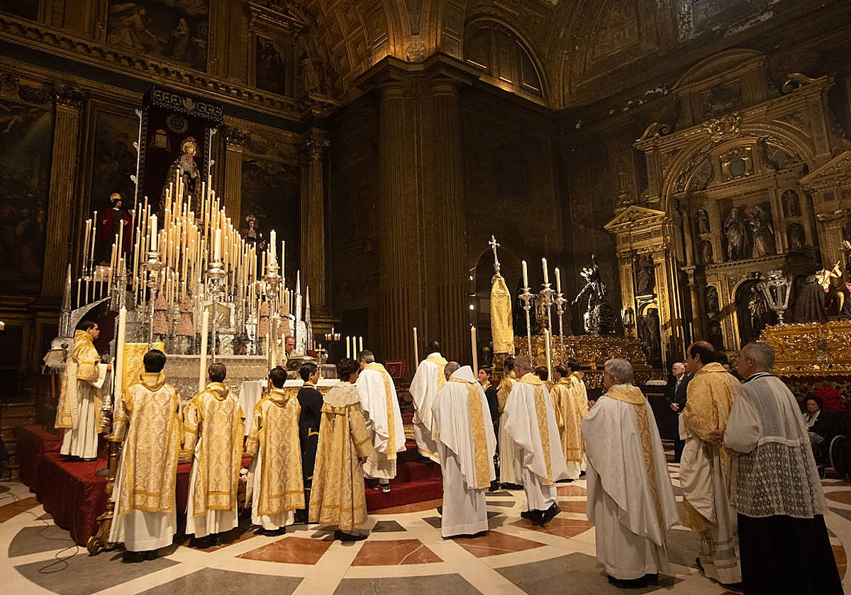 Función principal de la hermandad del Valle en la iglesia de la Anunciación