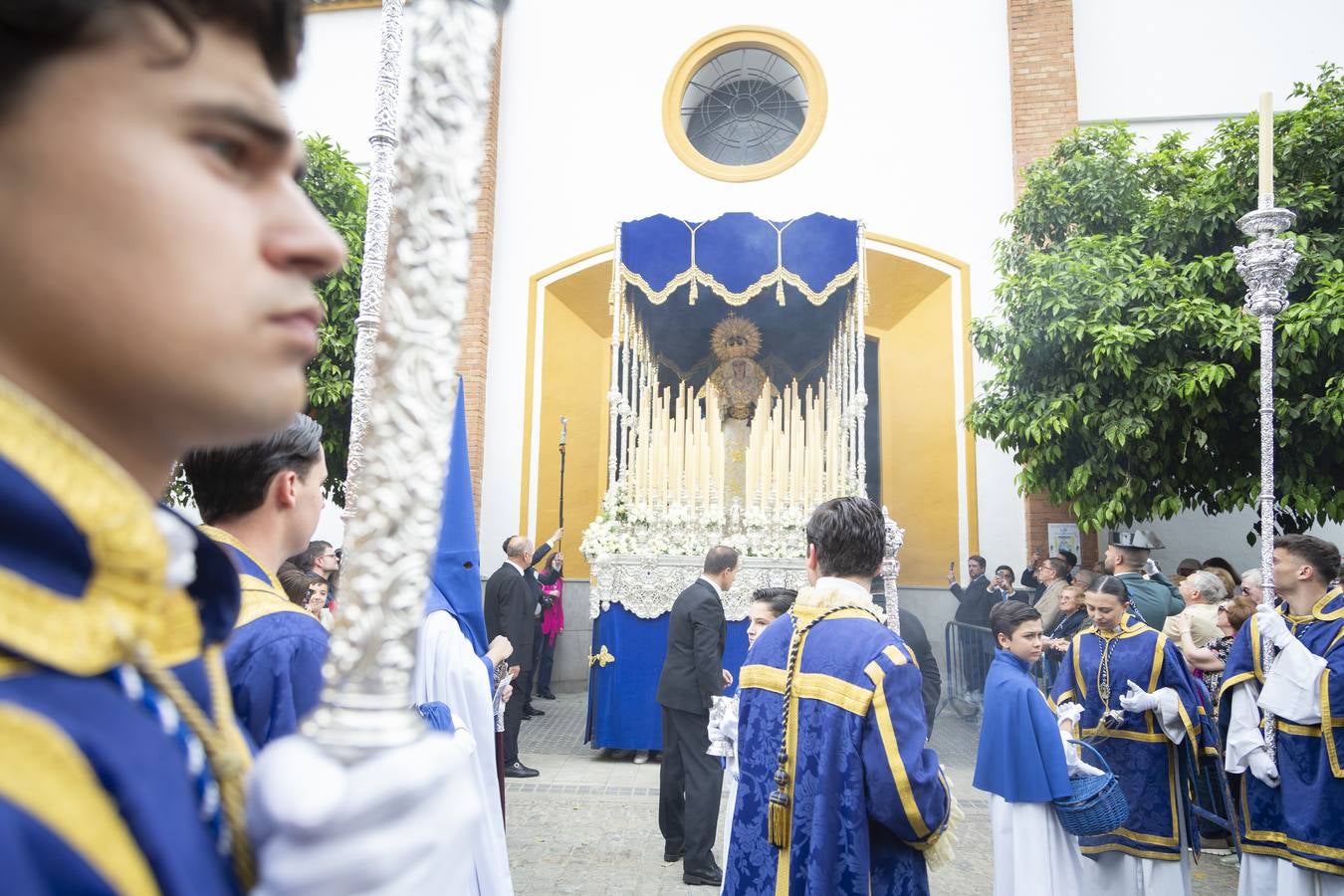Salida de la hermandad de San José Obrero, este Sábado de Pasión