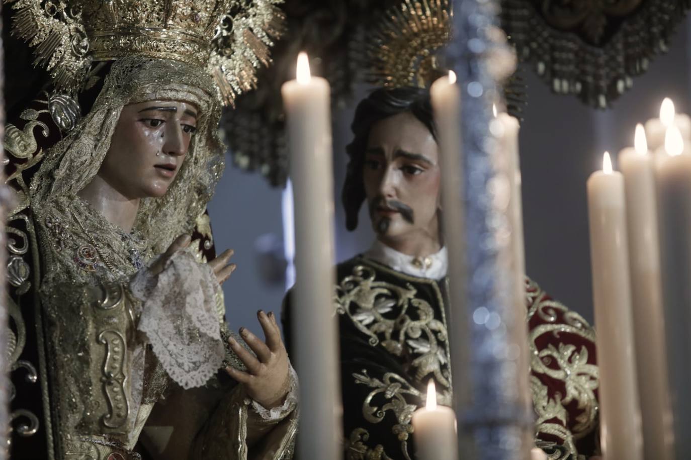 La Amargura decide quedarse en la Iglesia de San Juan de la Palma debido a la lluvia