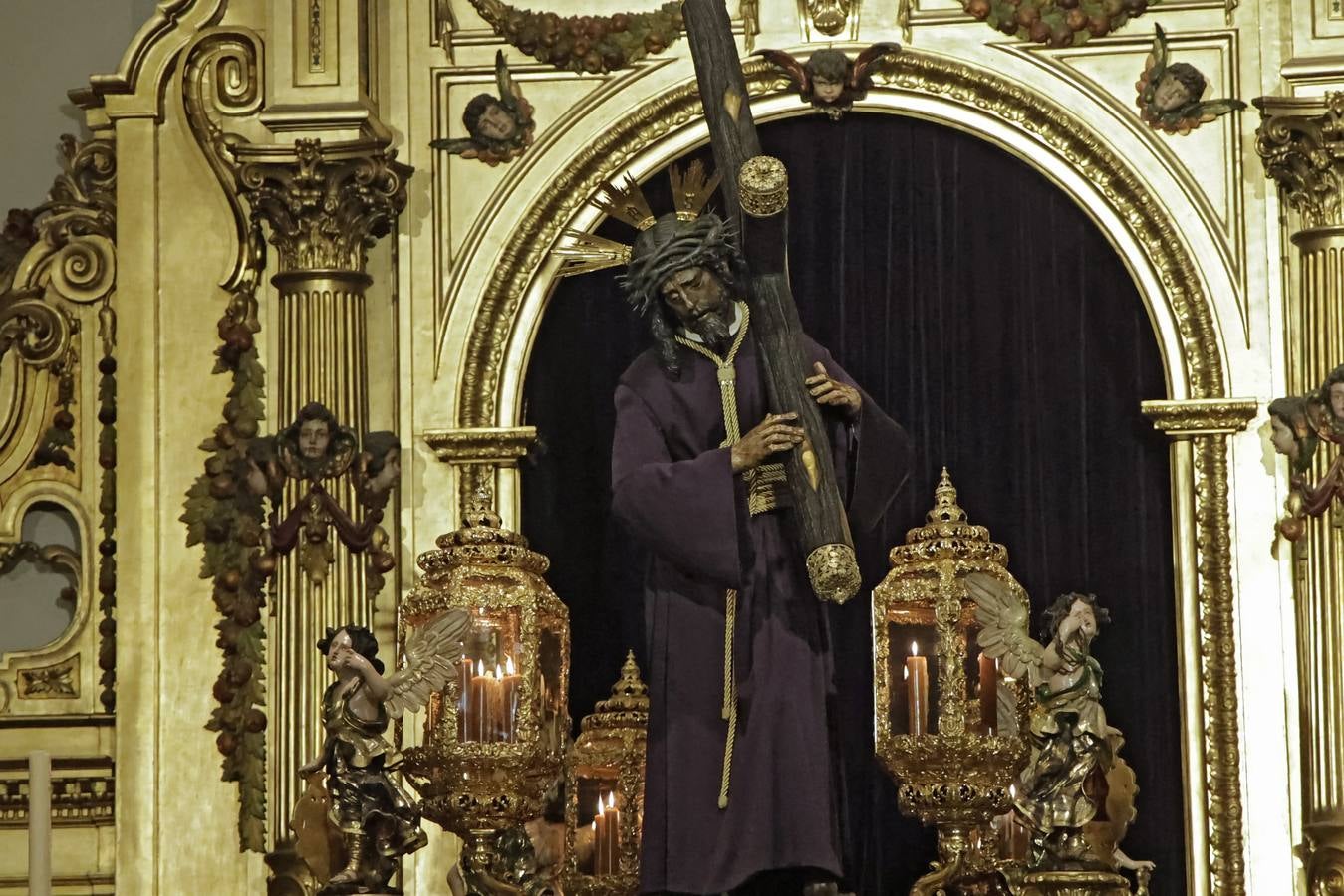 La hermandad del Gran Poder no pudo realizar su estación de penitencia a la Catedral en 2024 por la lluvia