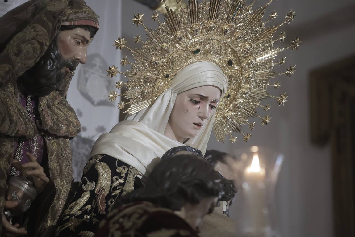 Otra de las hermandades del Viernes Santo que no pudo realizar su estación de penitencia fue la Sagrada Mortaja