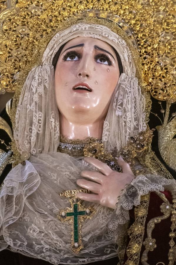 La Soledad de San Buenaventura no pudo salir a las calles de Sevilla en el Viernes Santo de 2024