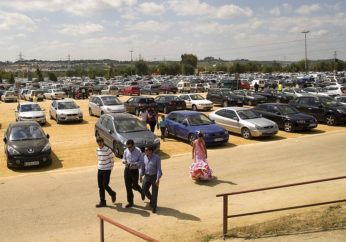 Uno de los aparcamientos cercanos a la Feria de Abril de Sevilla