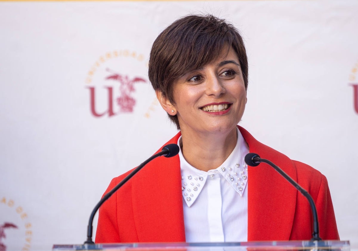 La ministra de Vivienda, Isabel Rodríguez, en su visita a Sevilla